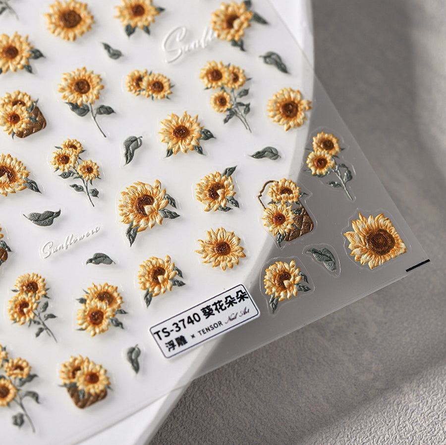 Sunflower Nail Deco Sticker