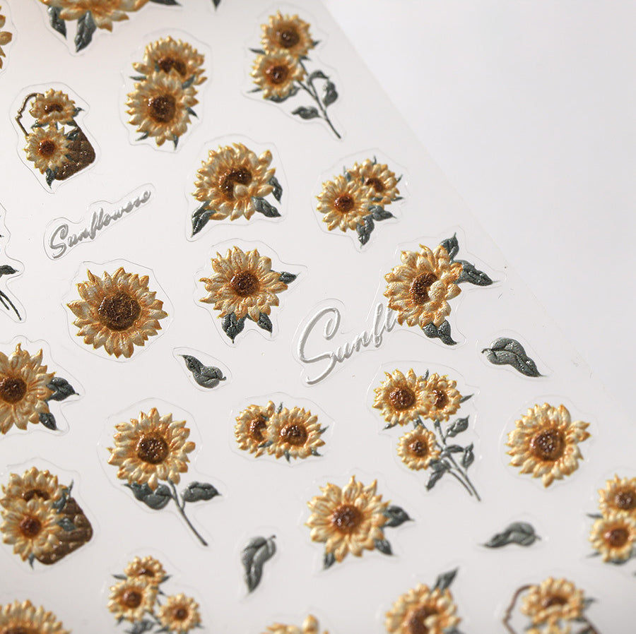 Sunflower Nail Deco Sticker