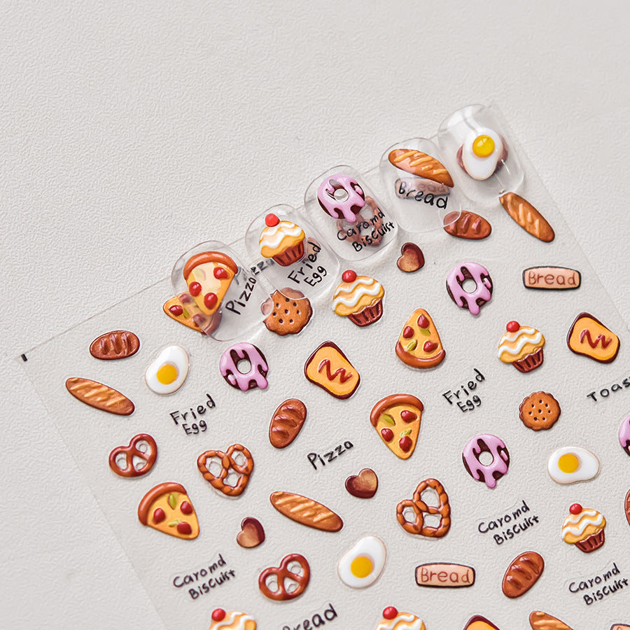 Pizza Bakery Nail Deco Sticker