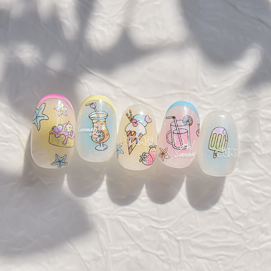 Summer Beach Nail Deco Sticker