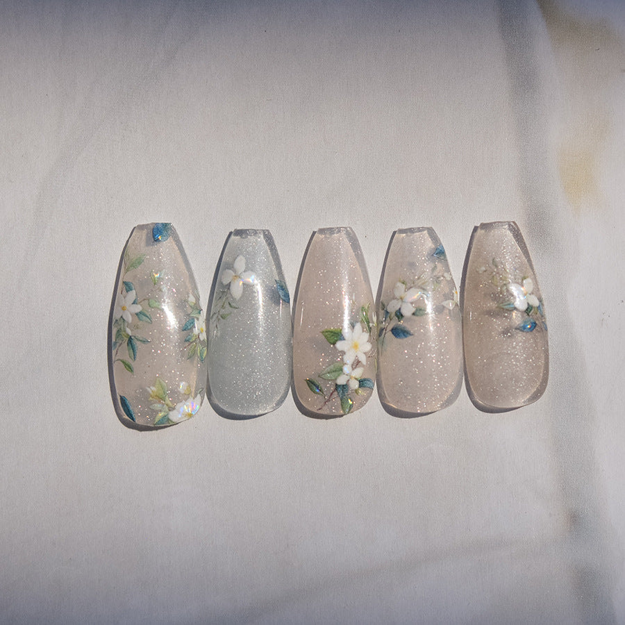 Lily Flower Nail Deco Sticker