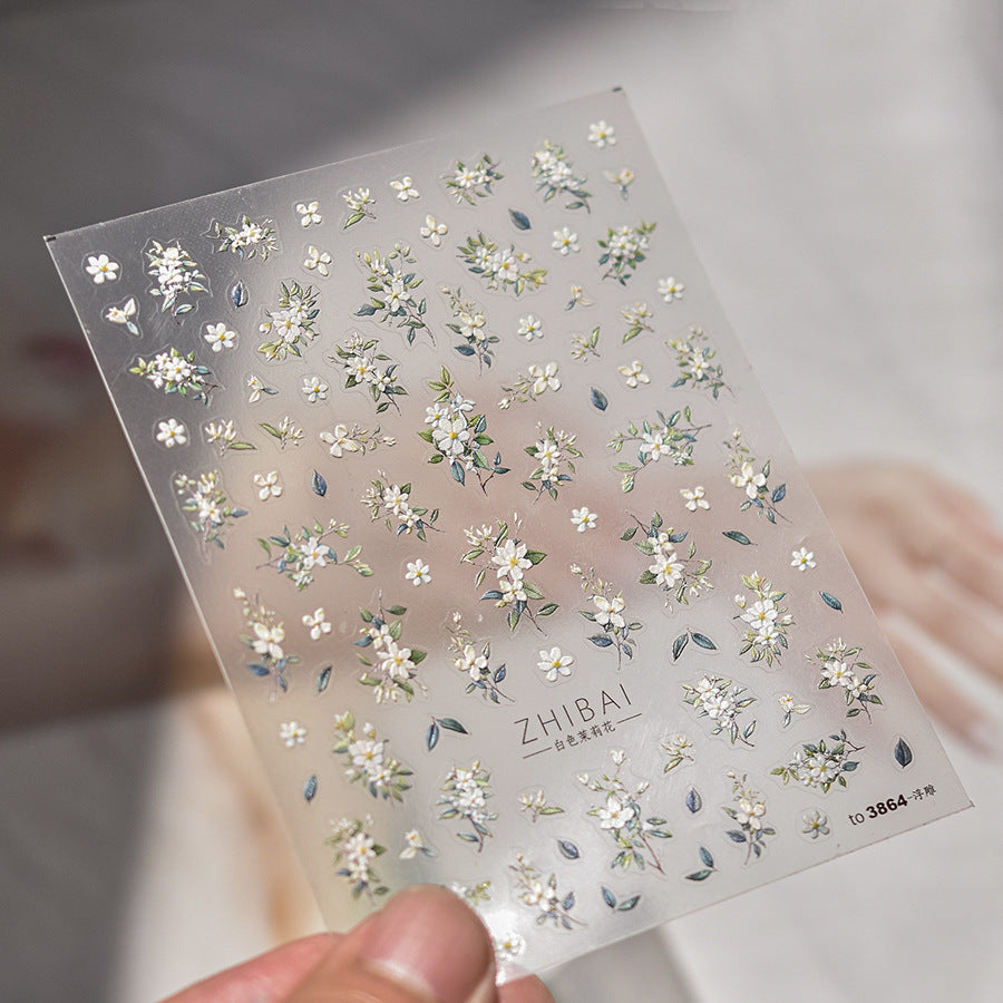 Lily Flower Nail Deco Sticker