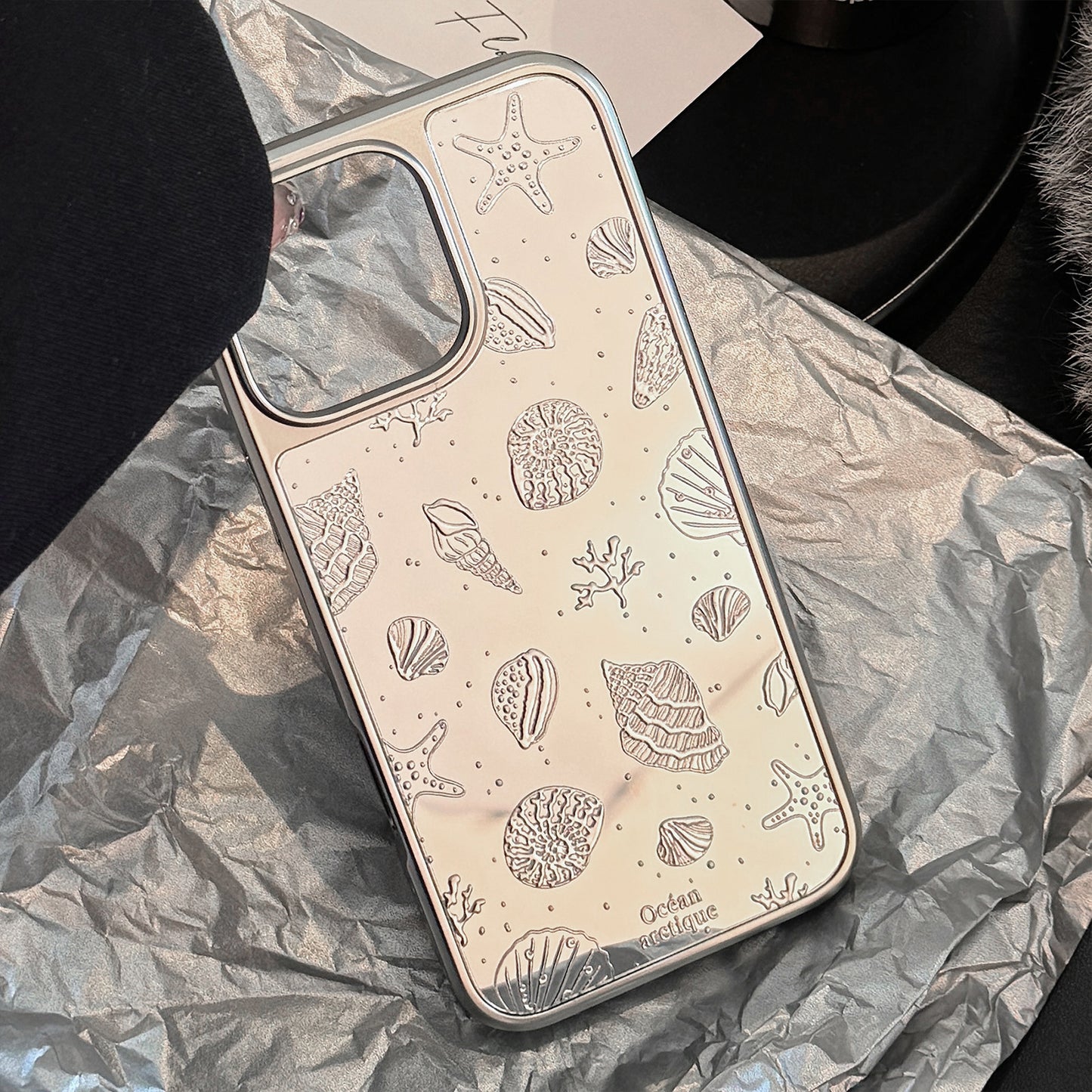 Silver Shell iPhone case