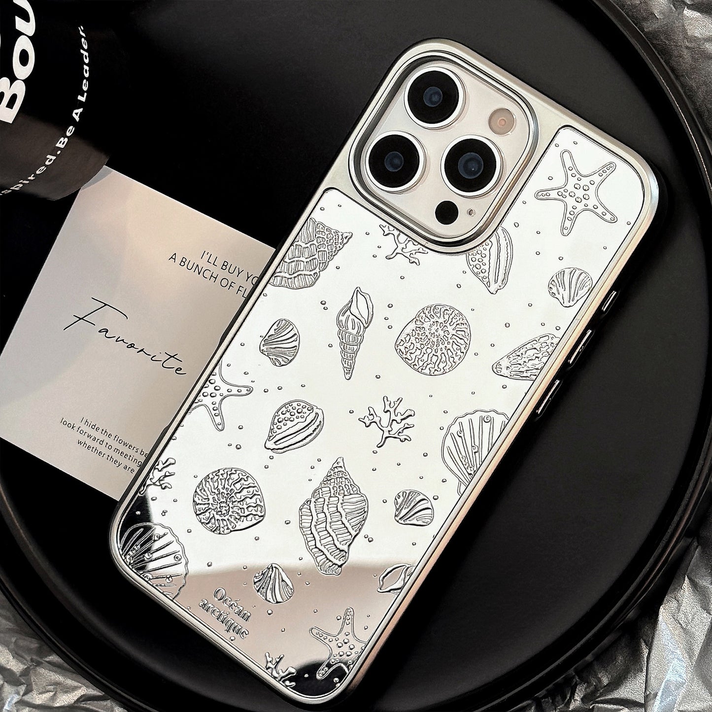 Silver Shell iPhone case