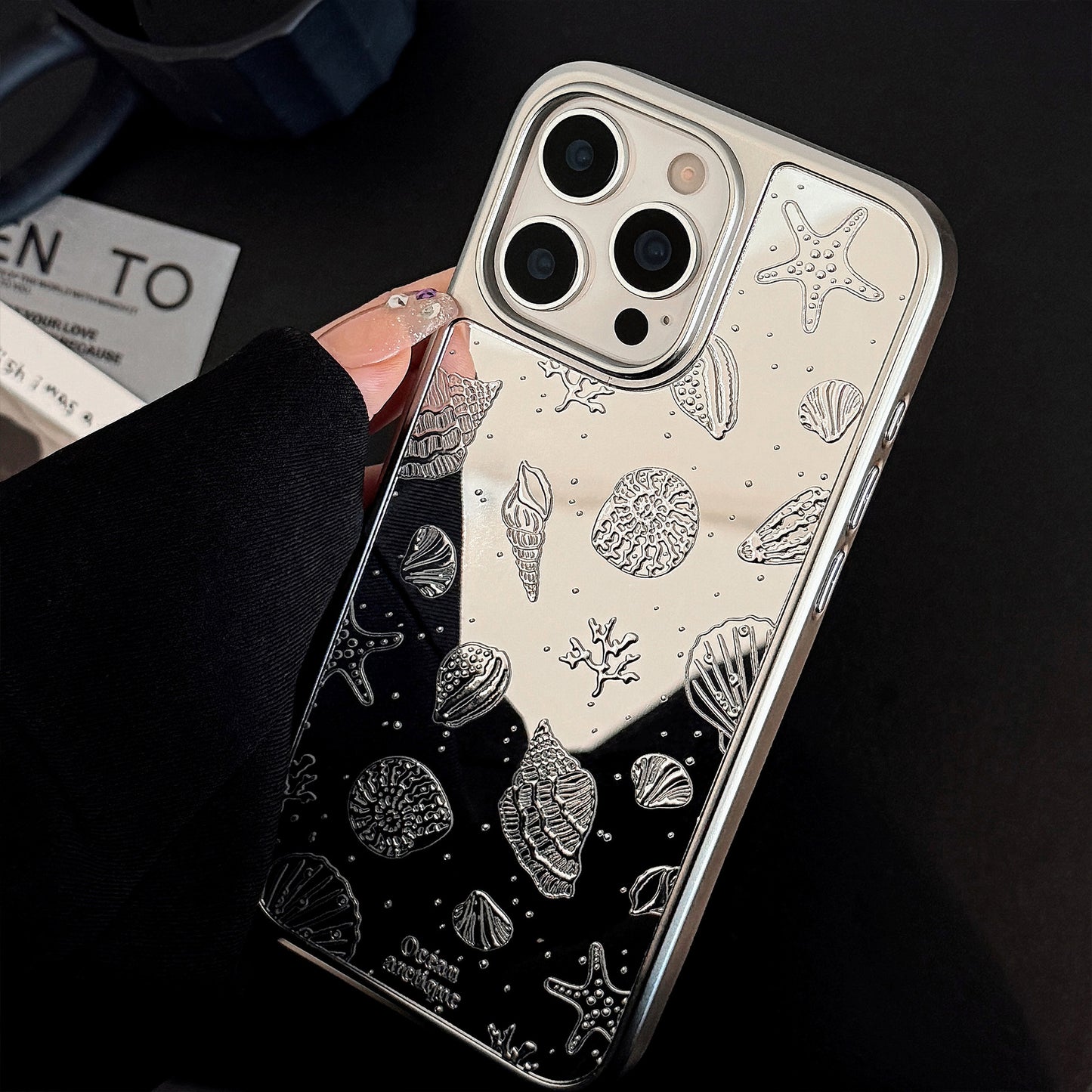 Silver Shell iPhone case