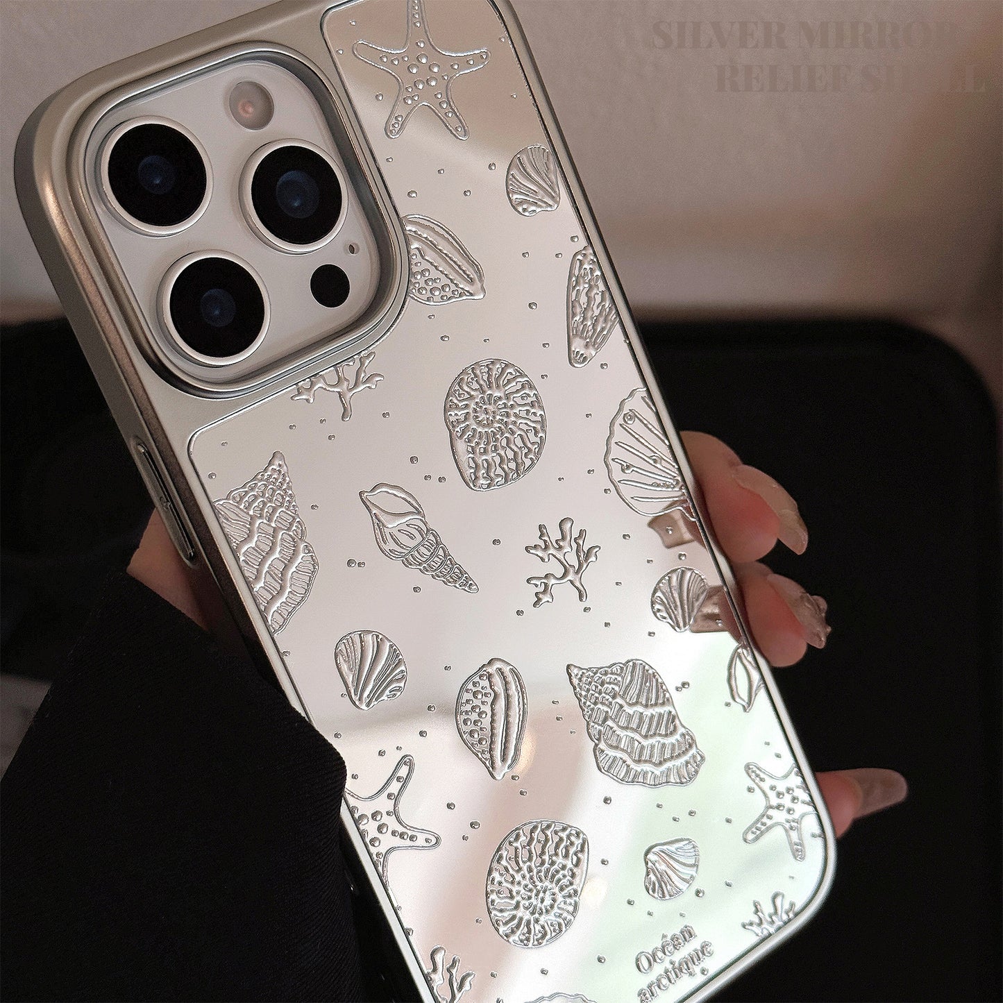Silver Shell iPhone case