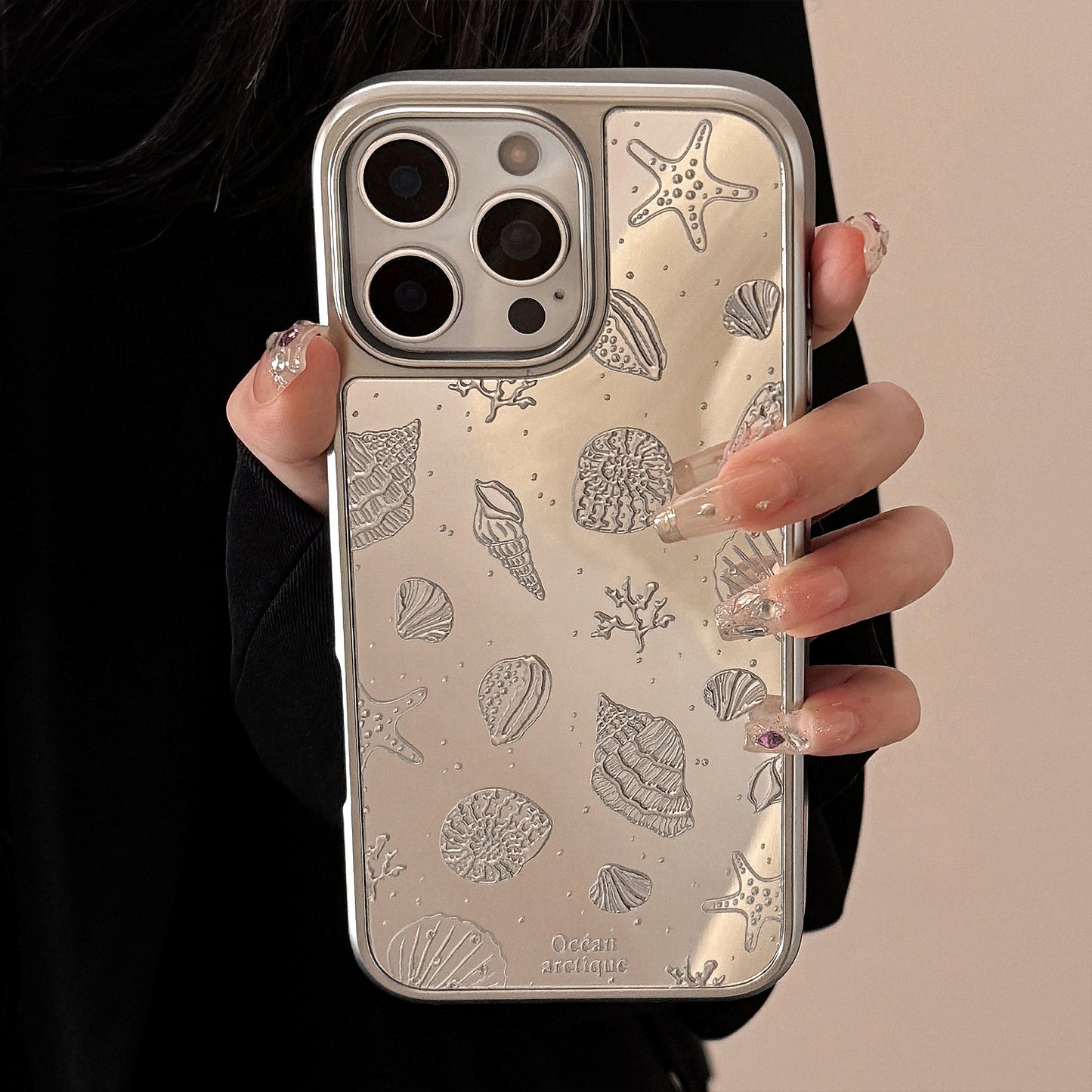 Silver Shell iPhone case