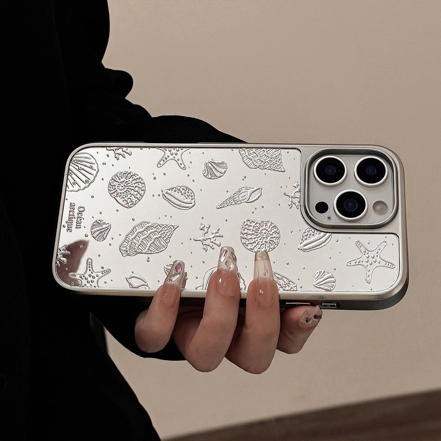 Silver Shell iPhone case