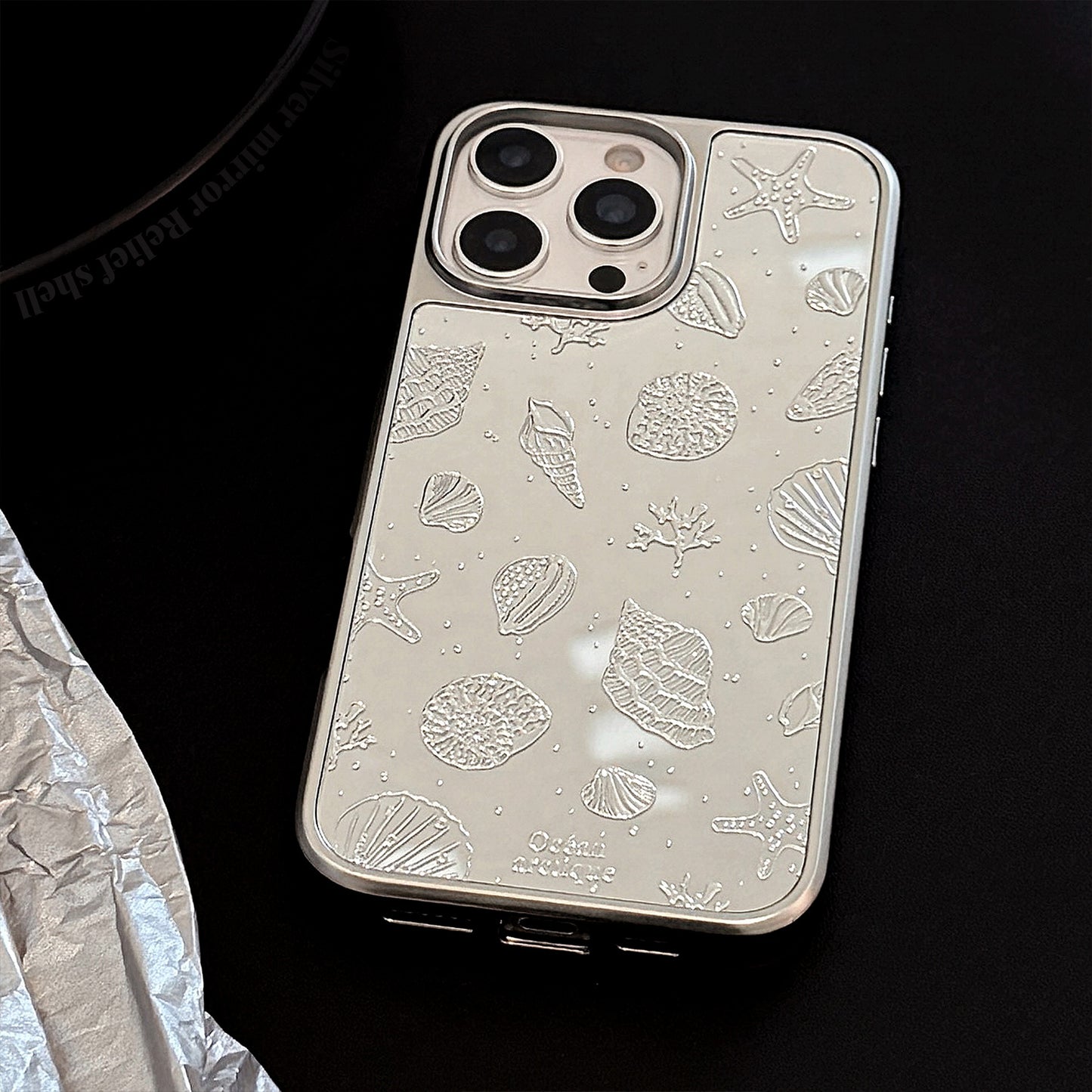 Silver Shell iPhone case
