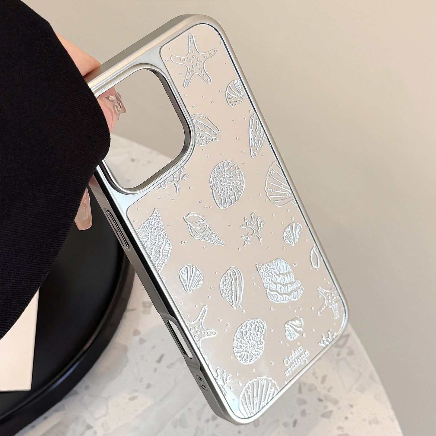 Silver Shell iPhone case