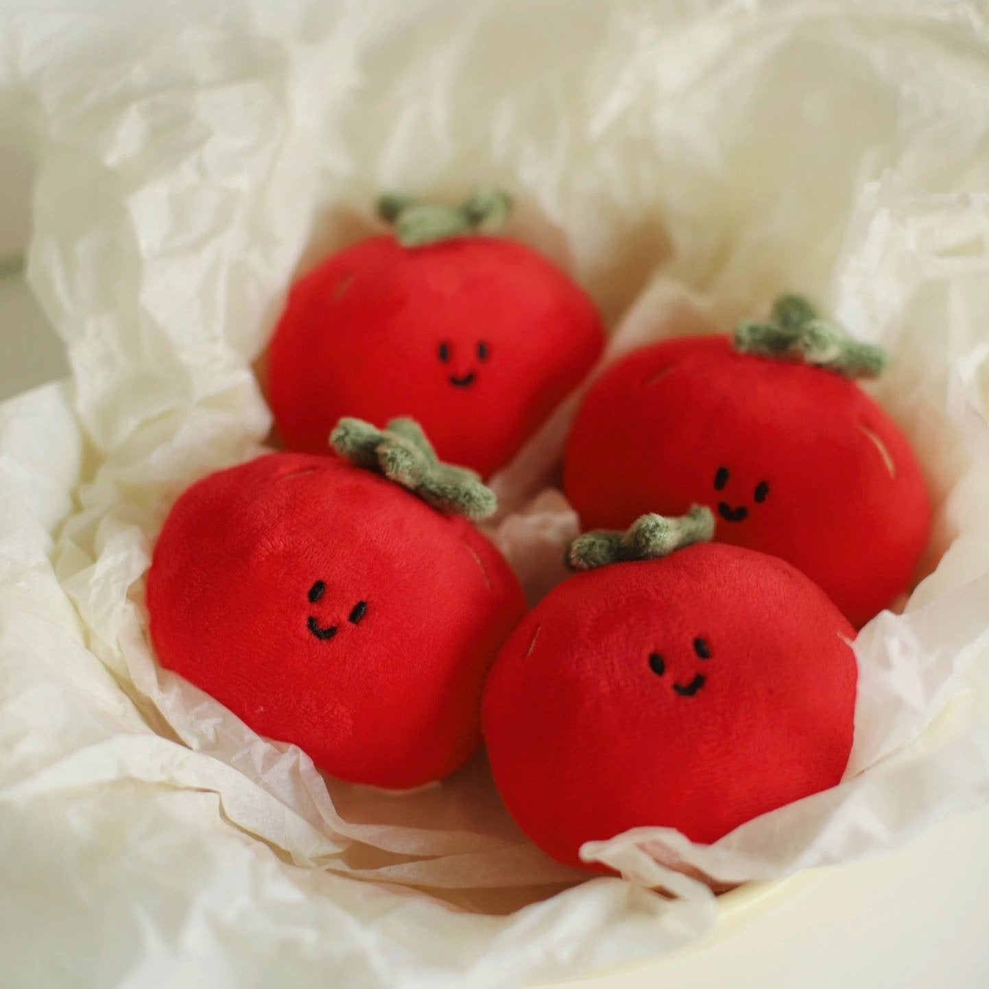 Daily White | Tomato Plush Charm