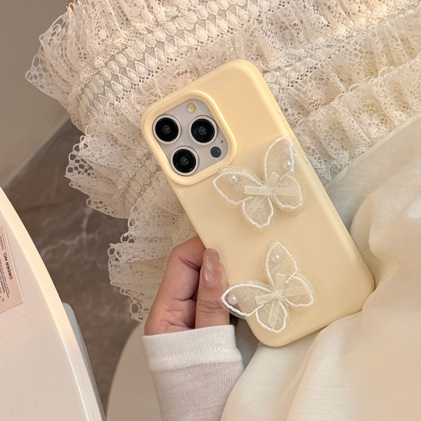Lace Butterfly Phone Case