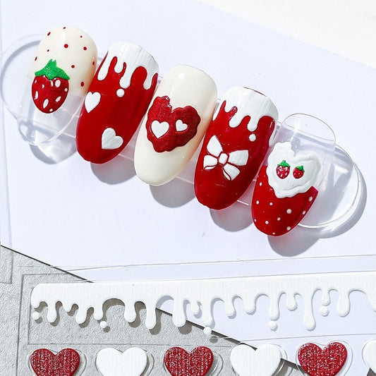 Strawberry Nail Deco Sticker