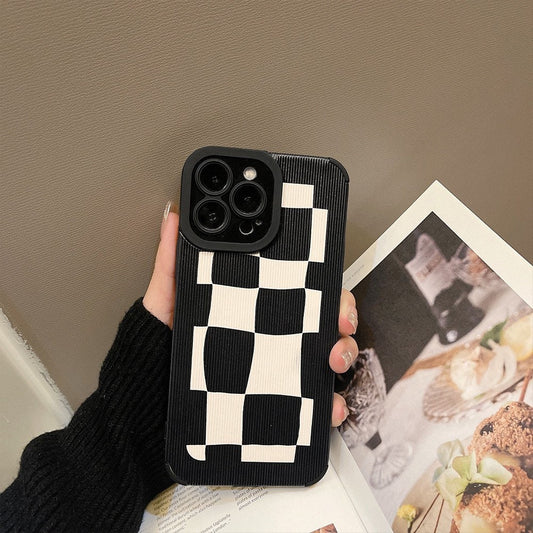 Black & White Grid Apple iPhone case