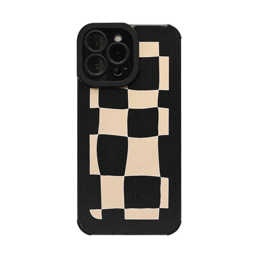 Black & White Grid Apple iPhone case