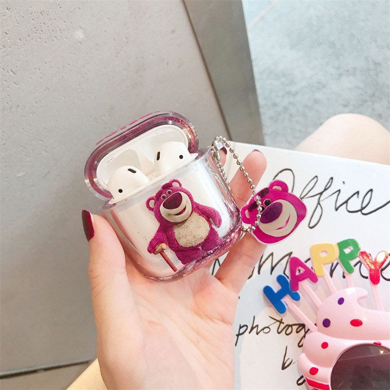 Strawberry Bear Airpods Case
