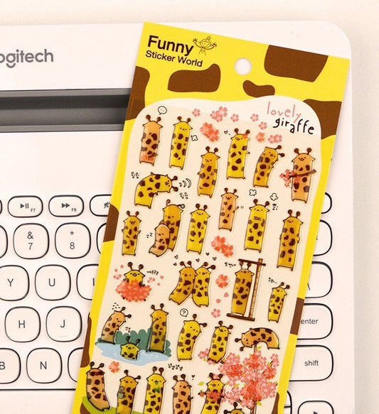 Funny Sticker world | Lovely Giraffe