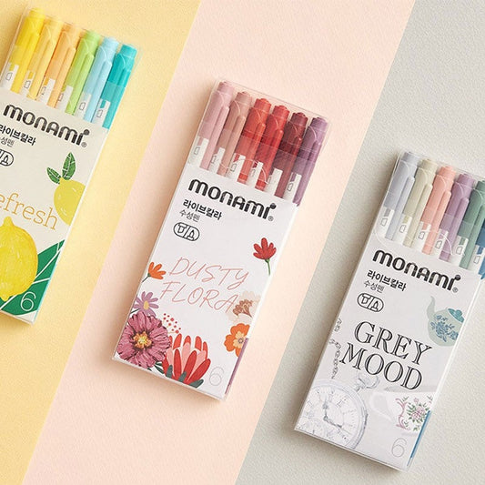 Monami Colourful 6 pen set