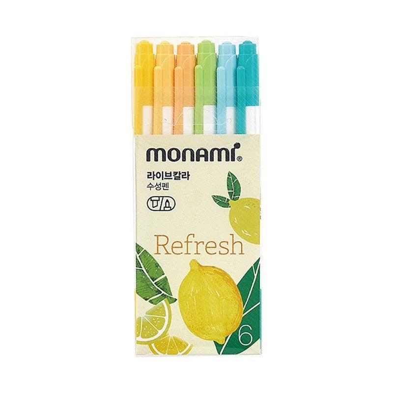 Monami Colourful 6 pen set