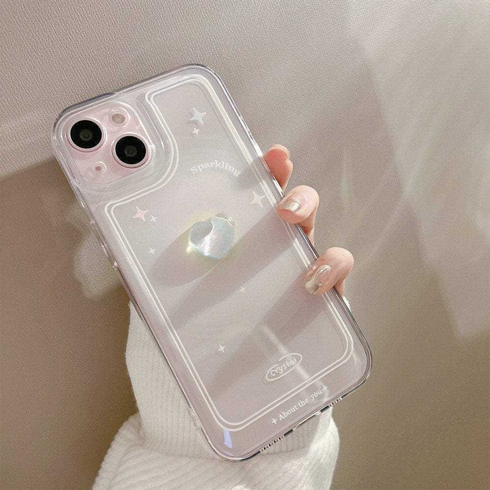 Cute Crystal Heart iPhone case