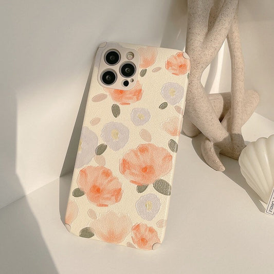 Puppy Blossoms iPhone case