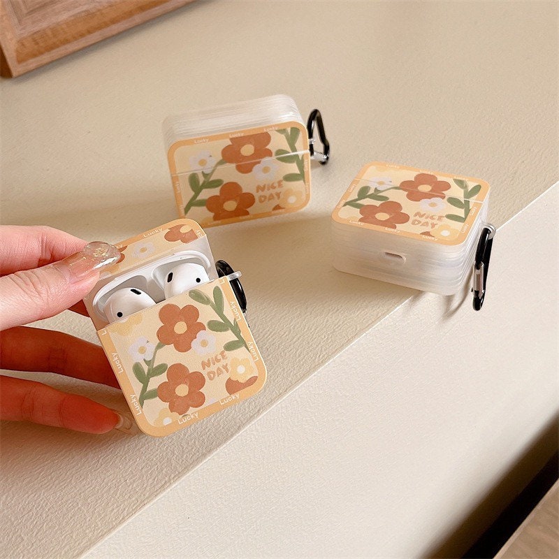 Yellow Blossom Flower Airpods Case