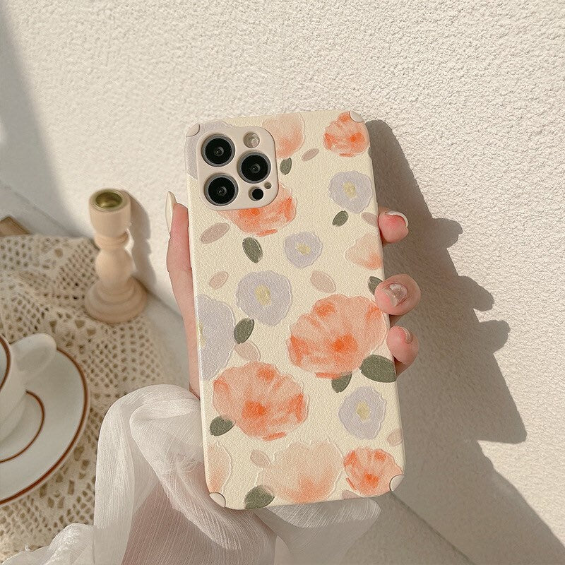 Puppy Blossoms iPhone case