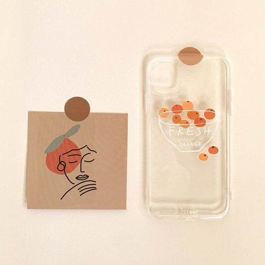 Orange Fresh Fruit iPhone case