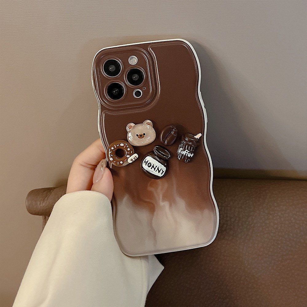 Coffee Bear Bunny iPhone case