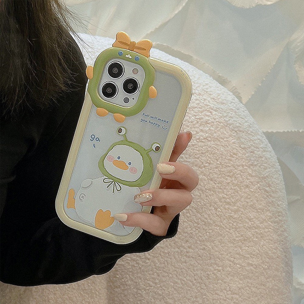 Cute Frog Duck iPhone case