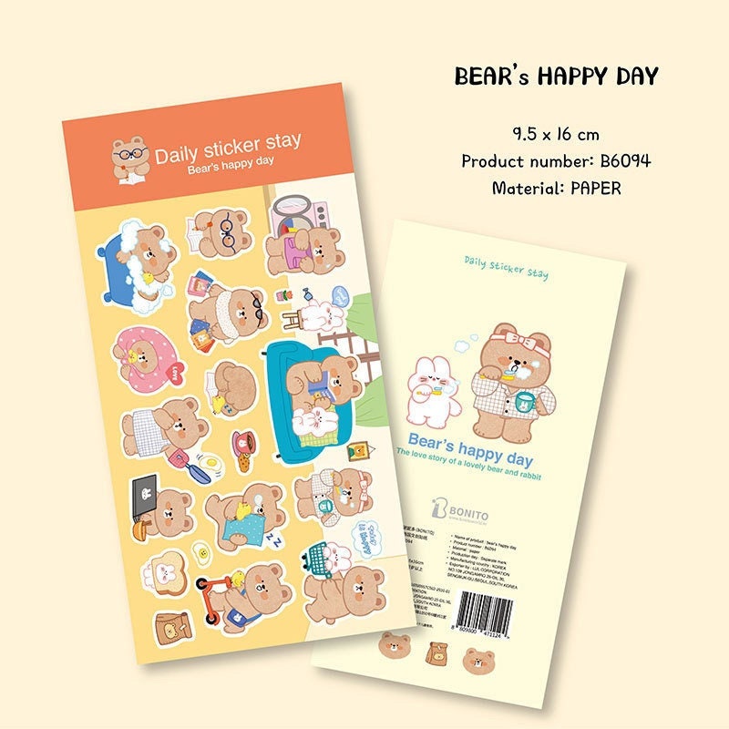 Bonito | Bear’s Happy Day sticker